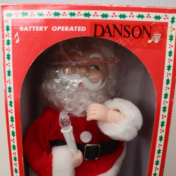 Vintage 90s Mr and Mrs Santa Claus 15” Danson Christmas Figure Music and Motion - Picture 3 of 16